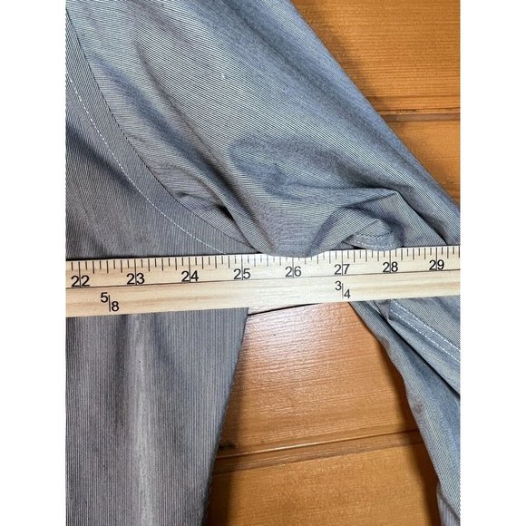 LAUREN RALPH LAUREN Sz 16 34/35 Mens Large Blue White Button Shirt Classic Fit - Picture 5 of 8